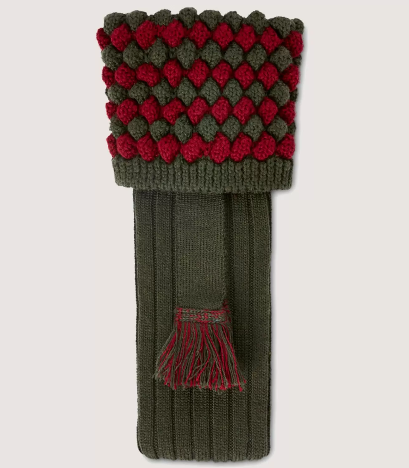 Bobble Top Socks With Garters In Loden Green*Purdey Flash Sale