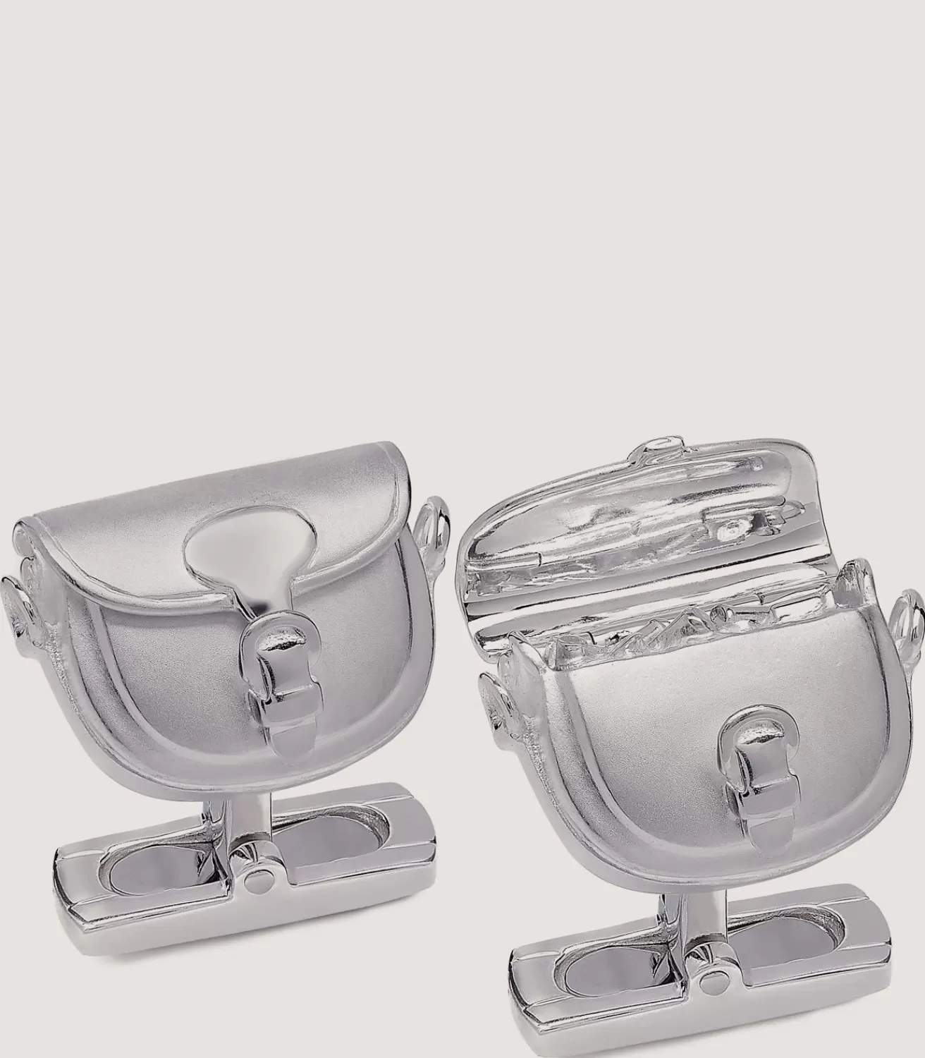 Cartridge Bag Cufflinks In Silver*Purdey Store