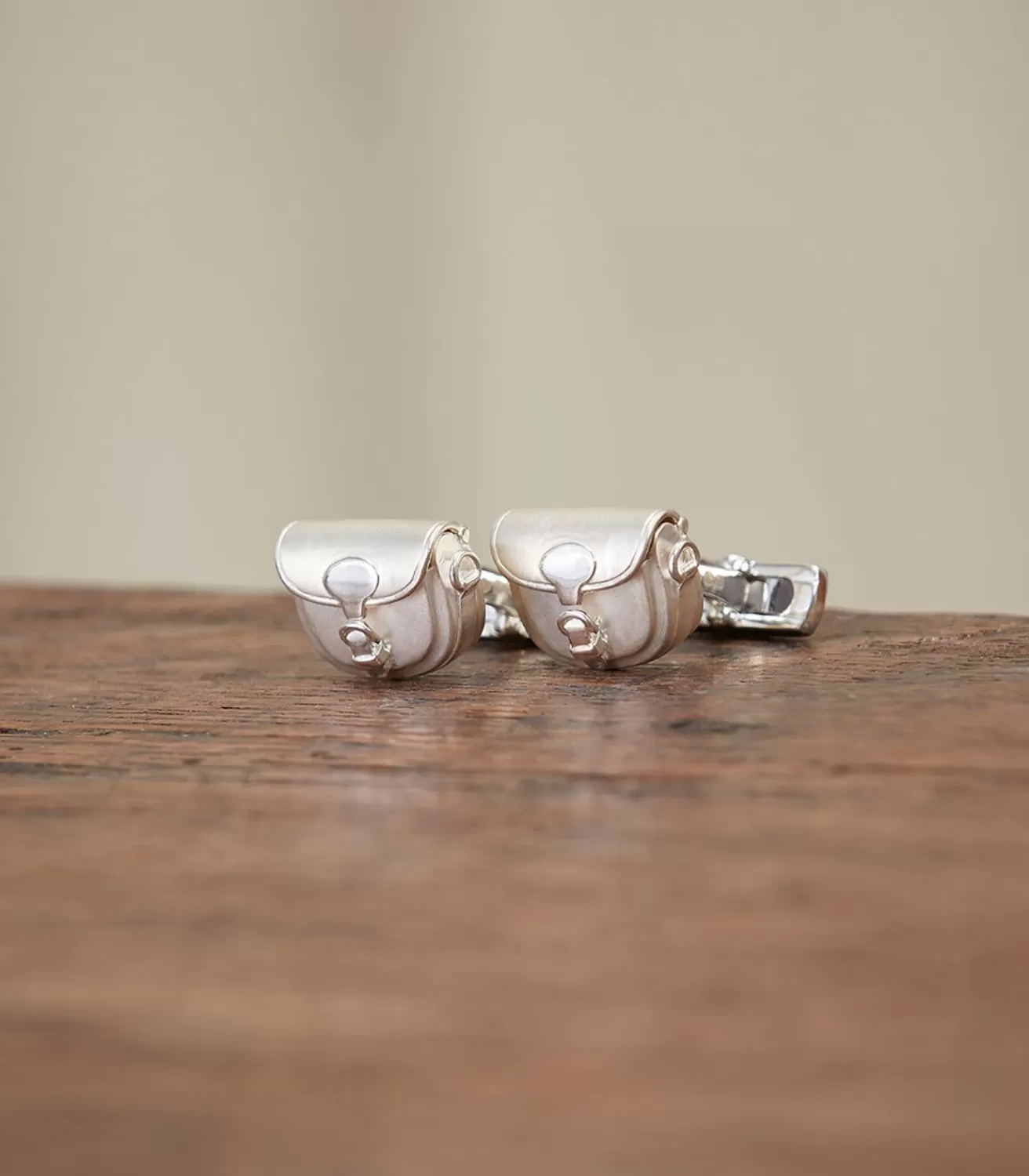 Cartridge Bag Cufflinks In Silver*Purdey Store
