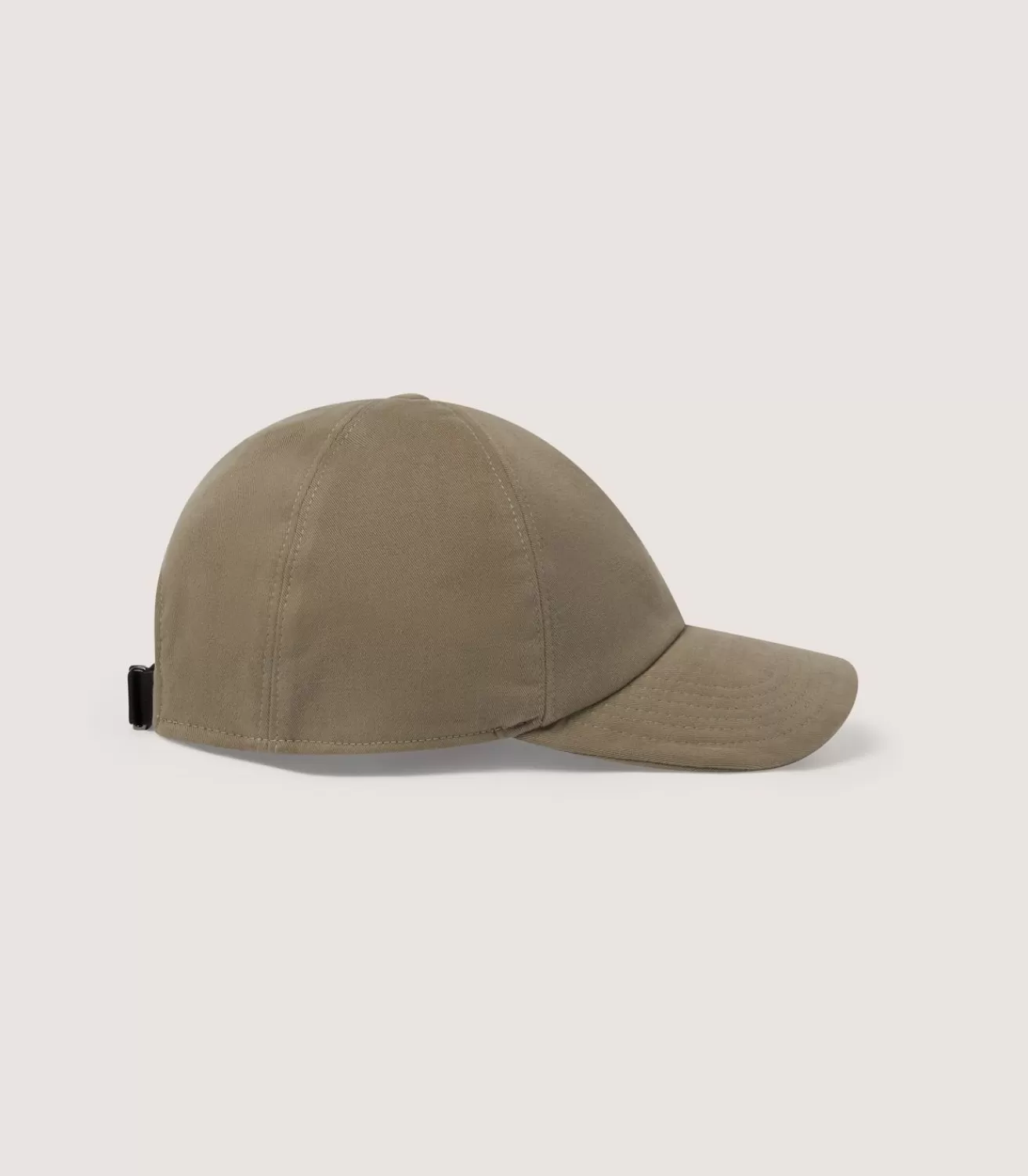 Cotton Baseball Cap In Dark Olive*Purdey Clearance