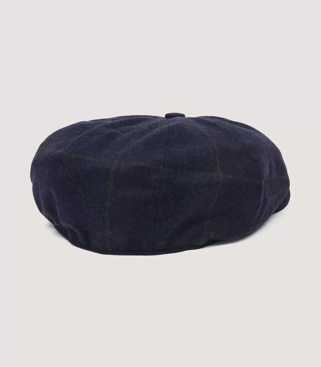 Dalby Check Loden Bakerboy Cap In Navy*Purdey Cheap