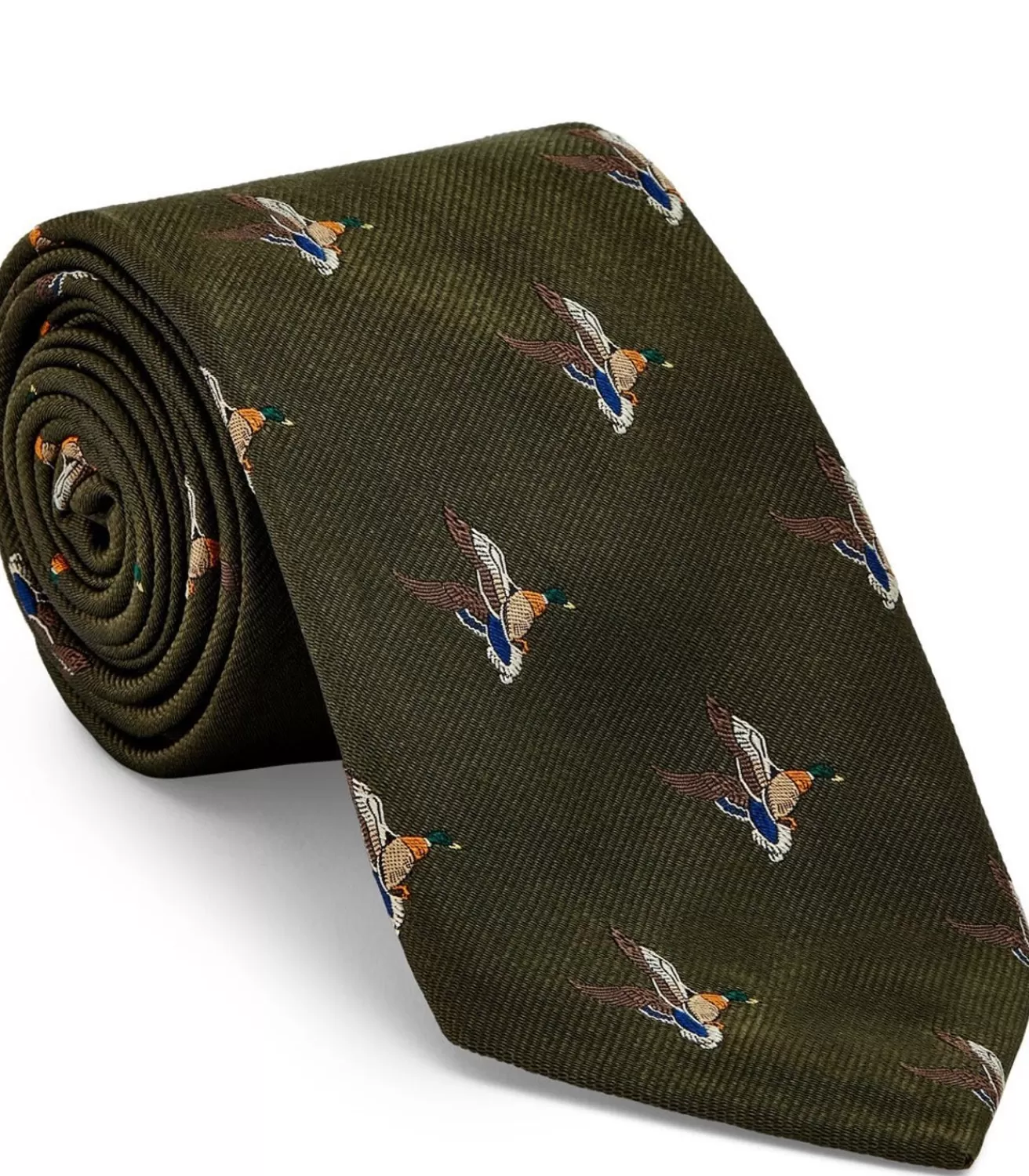 Landing Duck Tie In Khaki*Purdey Cheap