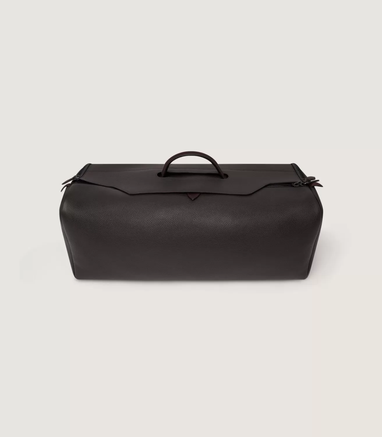 Leather Holdall Suiter Decoy In Dark Brown*Purdey Cheap