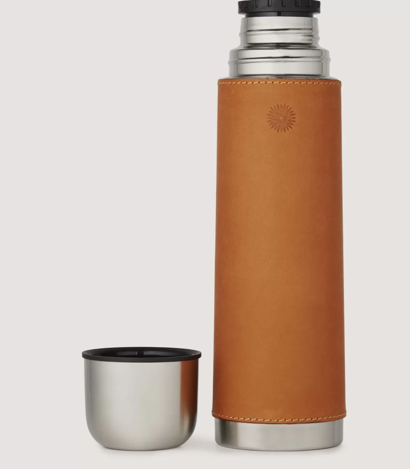 Leather Thermos Flask In Tan*Purdey Best Sale