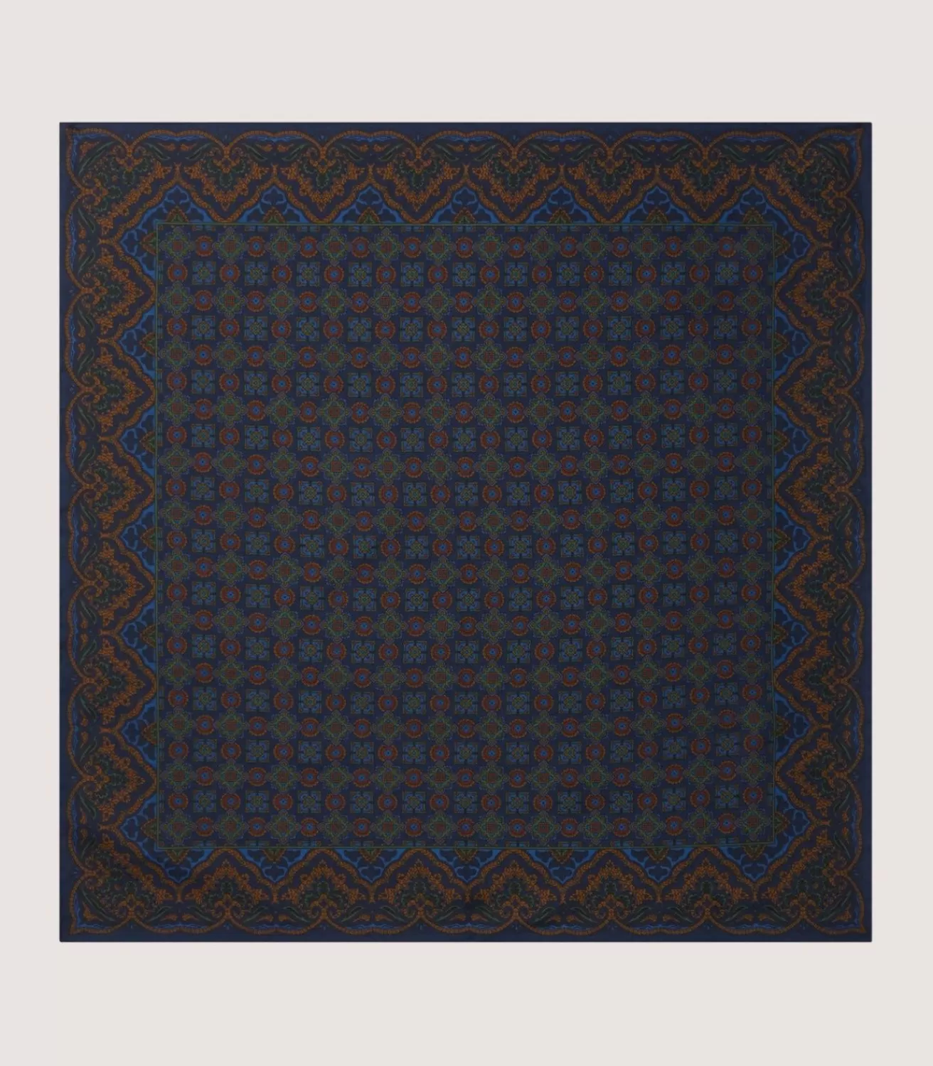 Madder Pocket Square In Navy*Purdey Cheap