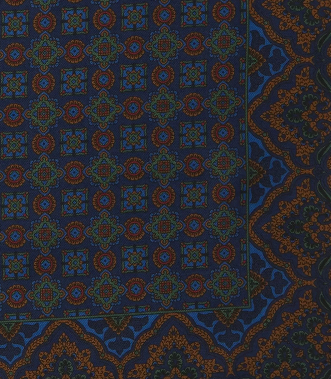 Madder Pocket Square In Navy*Purdey Cheap