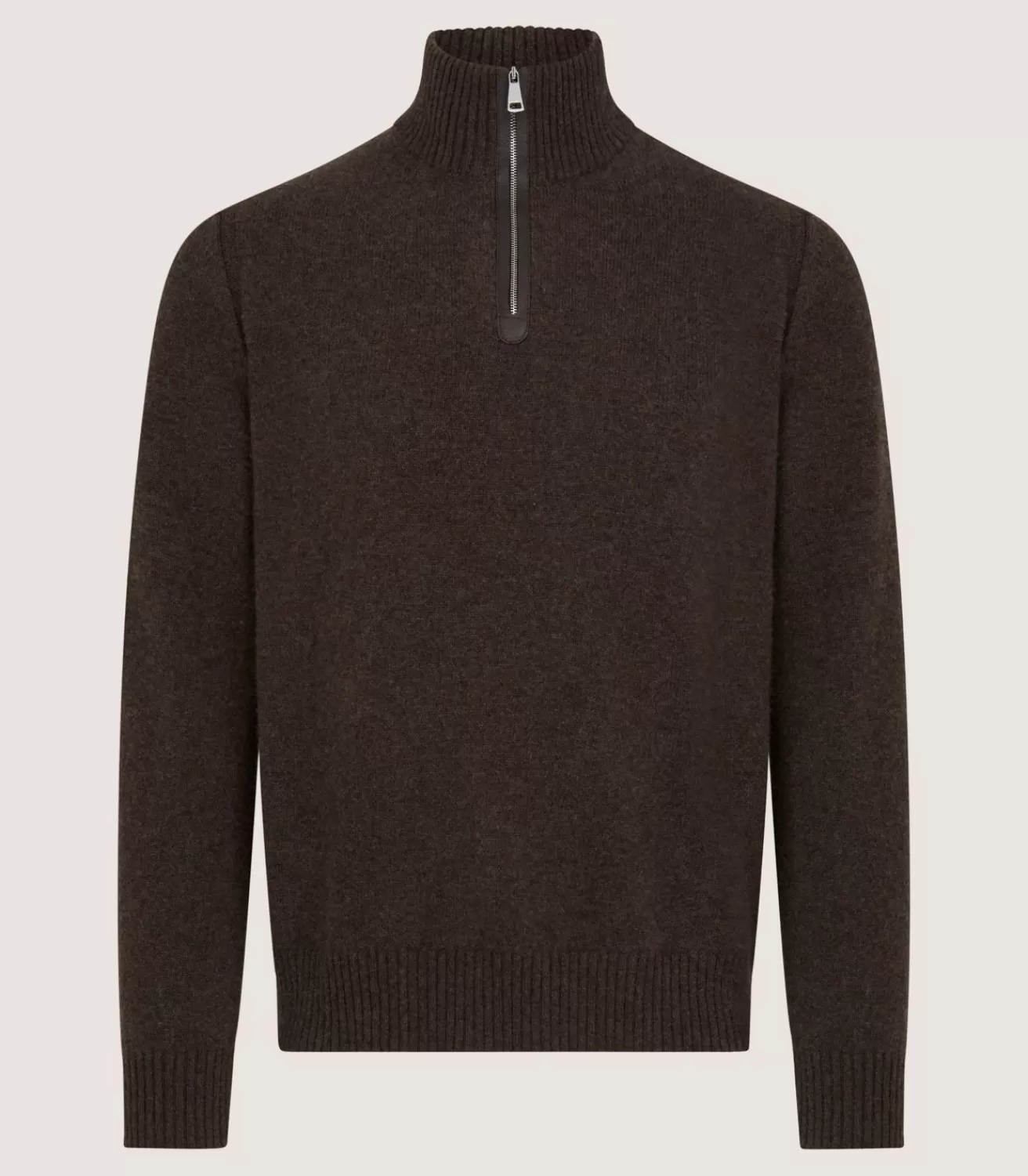 Men'S Cashmere Quarter Zip Sweater*Purdey Flash Sale