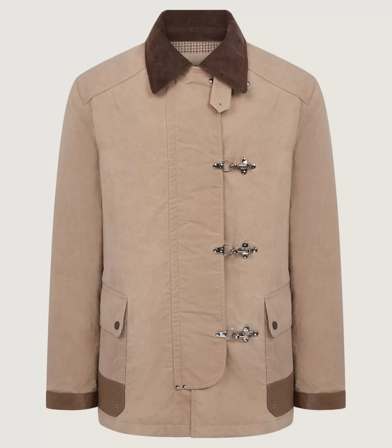 Men'S Khaki Latch Coat*Purdey Shop