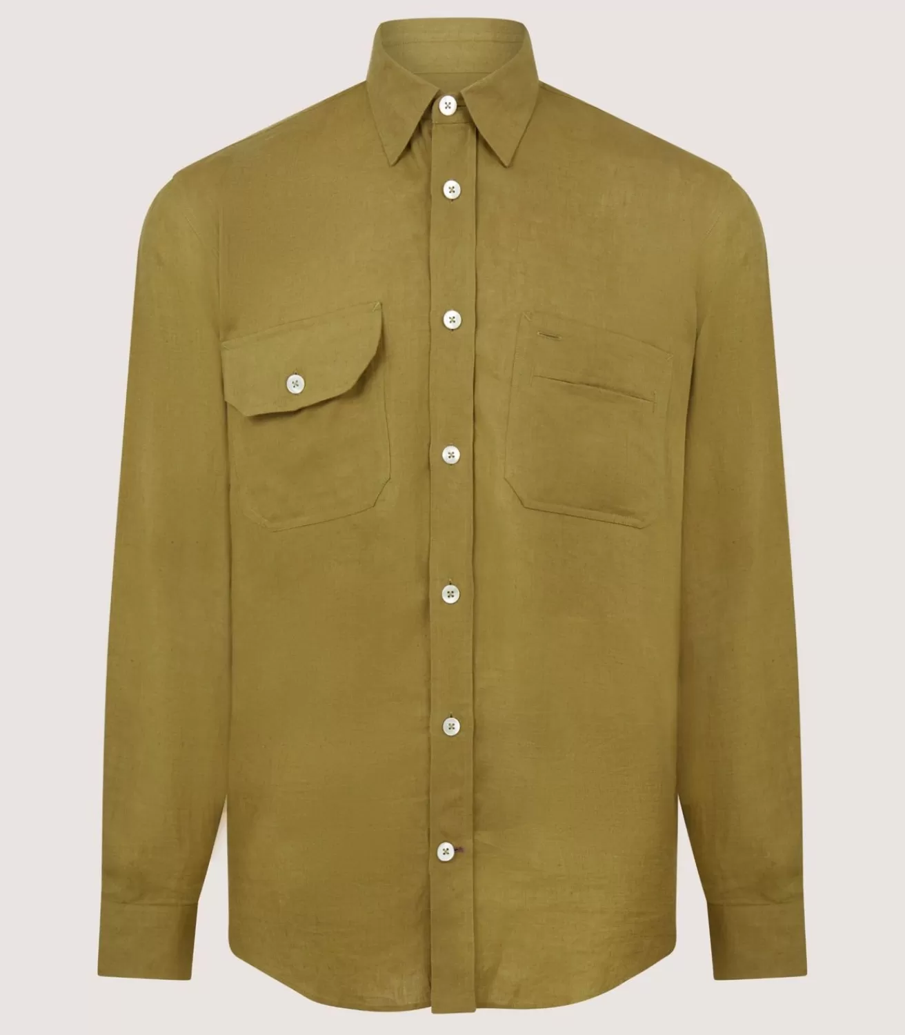 Men'S Triple Pocket Shirt In Ochre*Purdey Hot