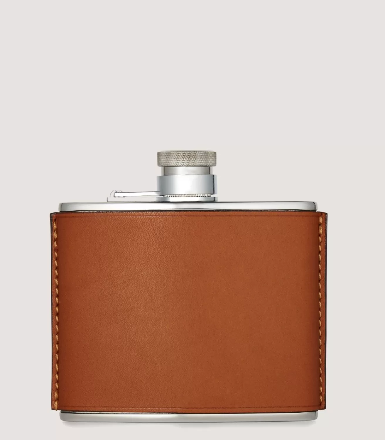 4Oz Leather Flask In Dark Brown*Purdey Flash Sale