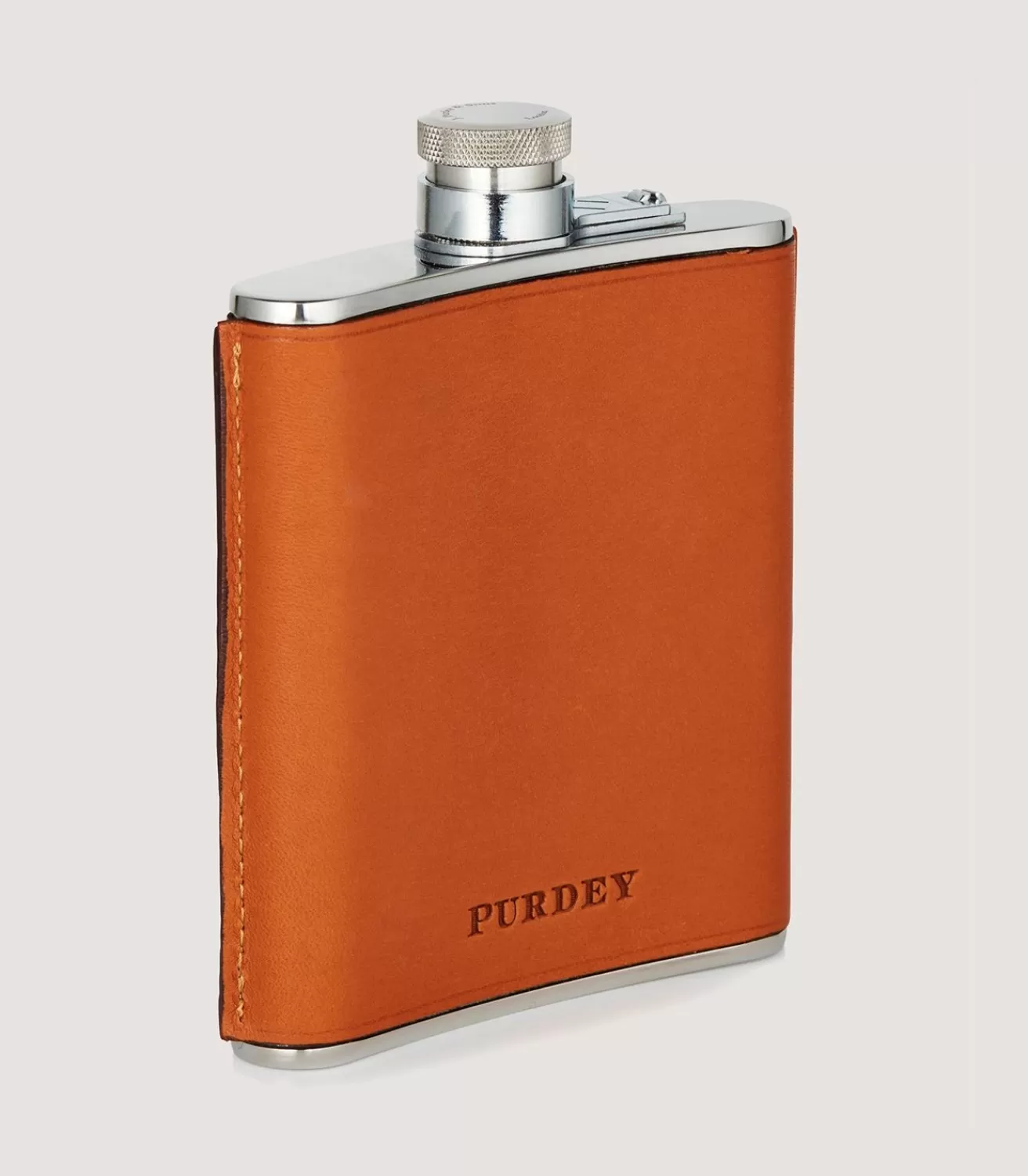 6Oz Leather Flask In Tan*Purdey Sale