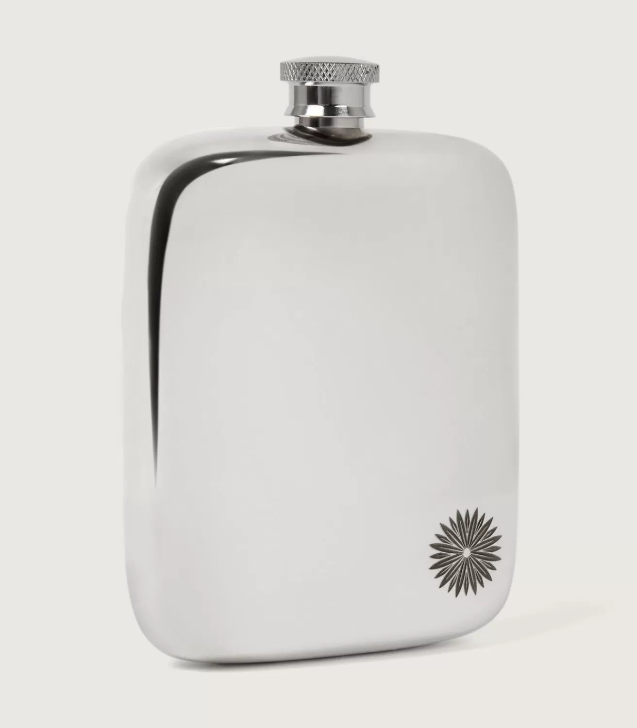 6 Oz Pewter Hip Flask With Sporter Engraving In Steel*Purdey Best