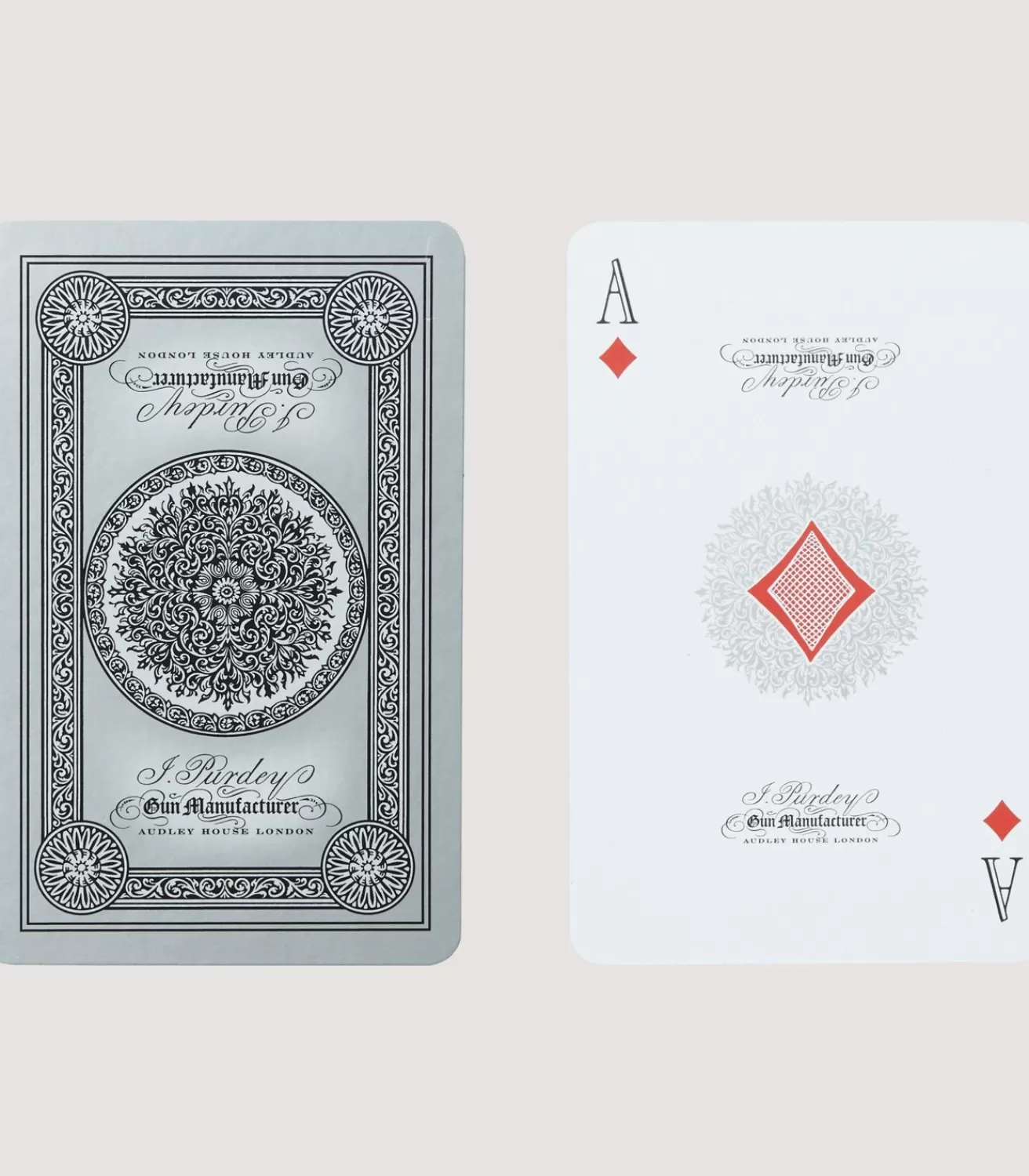 Engraved Playing Cards In Silver*Purdey Best Sale