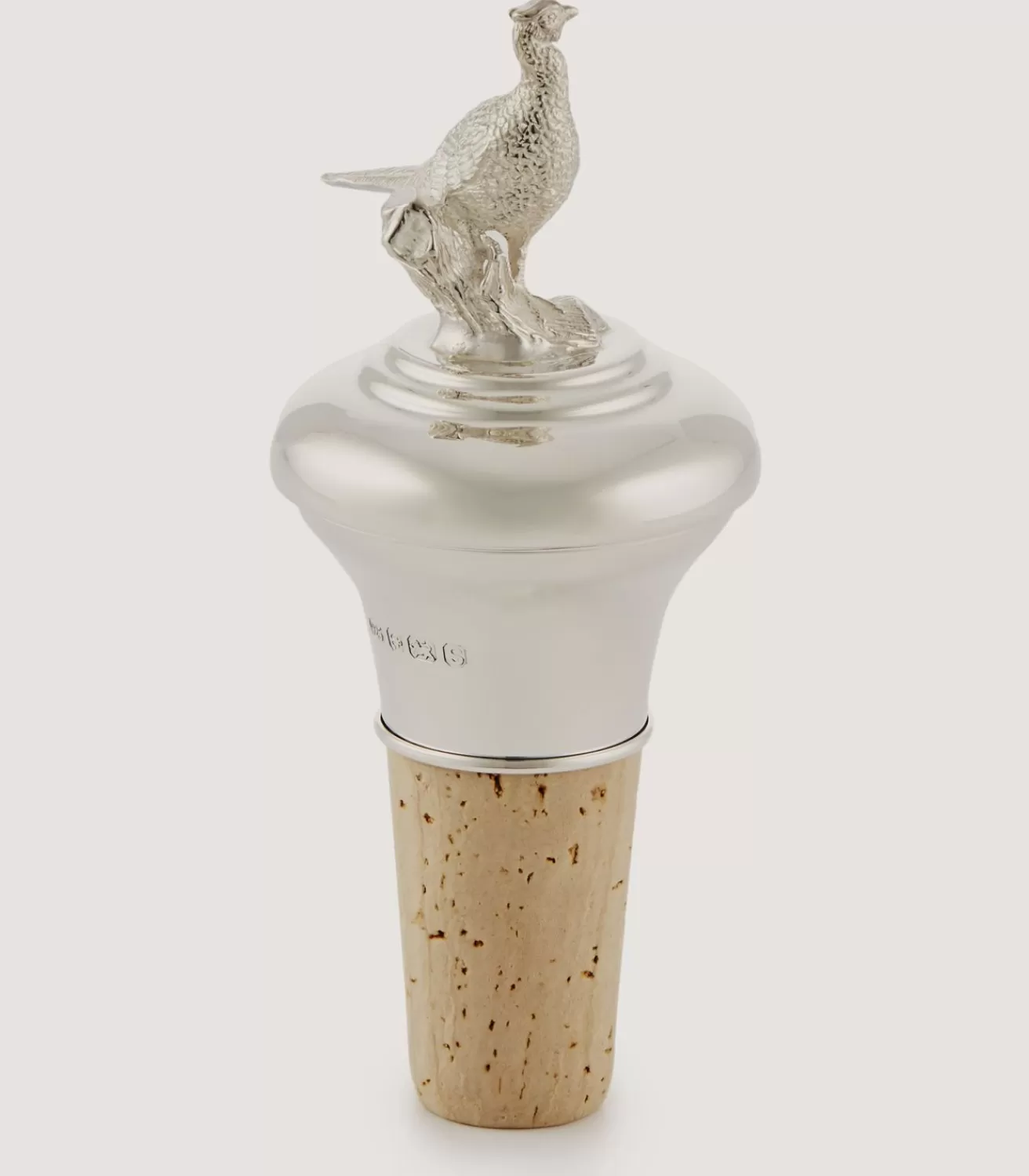 Silver Pheasant Bottle Stopper In Silver*Purdey Cheap