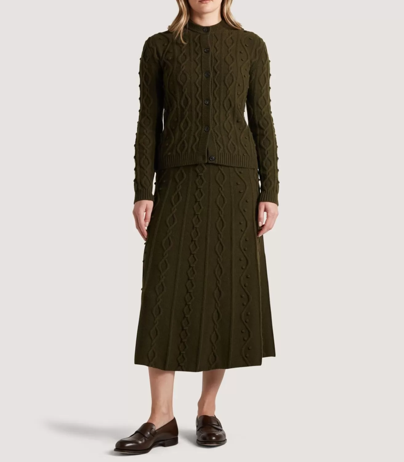 Women'S Cashmere Aran Cardigan*Purdey Flash Sale