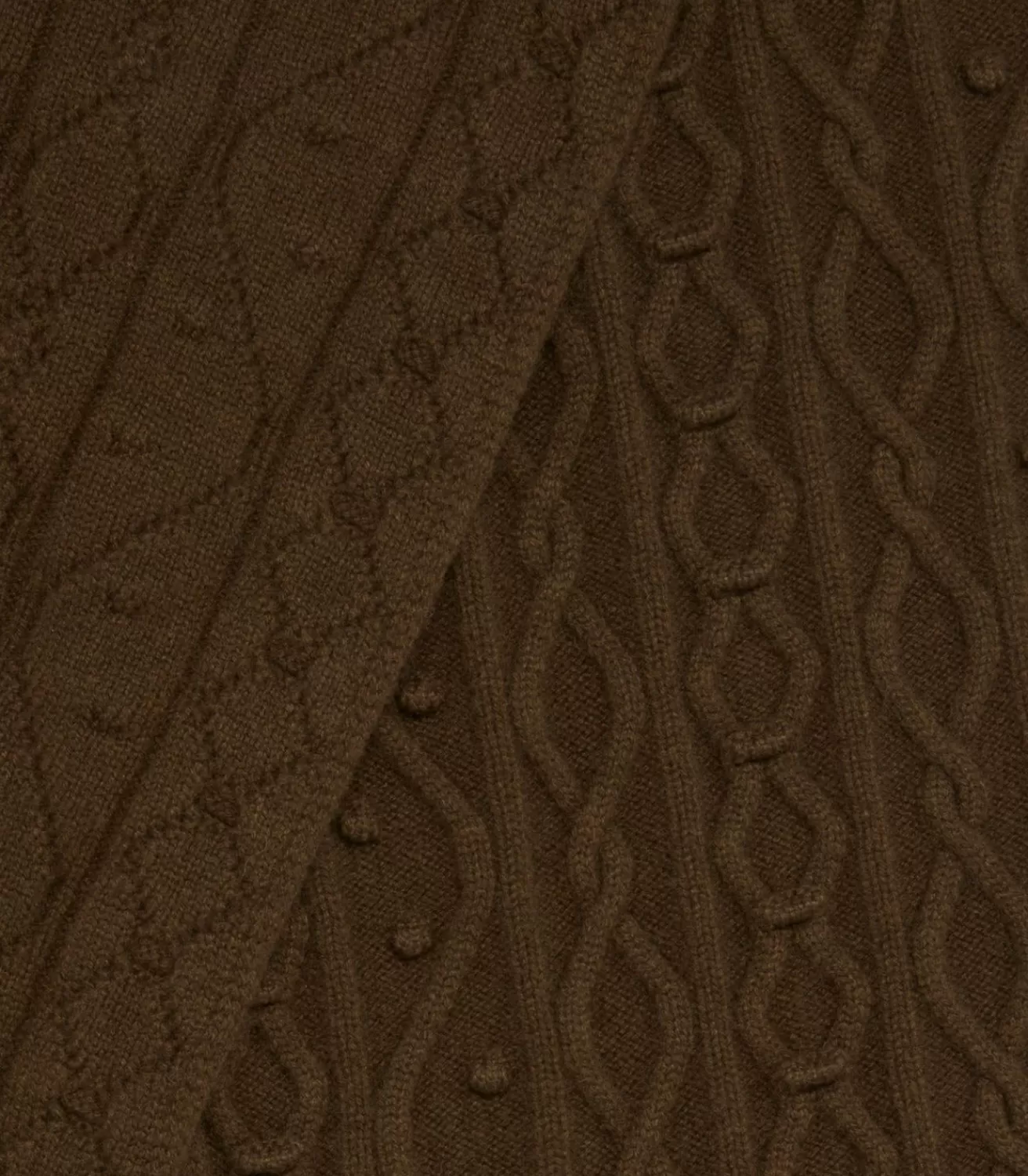 Women'S Cashmere Aran Scarf*Purdey New