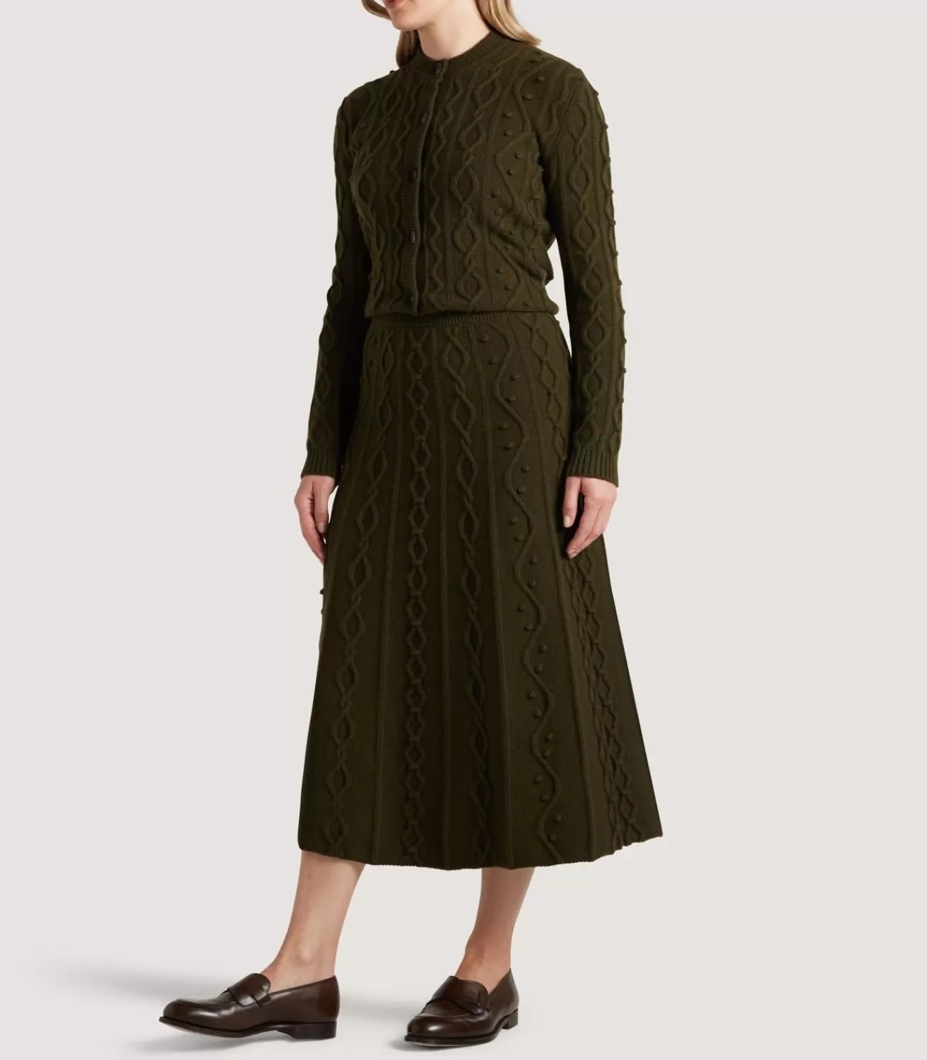 Women'S Cashmere Aran Skirt*Purdey Hot