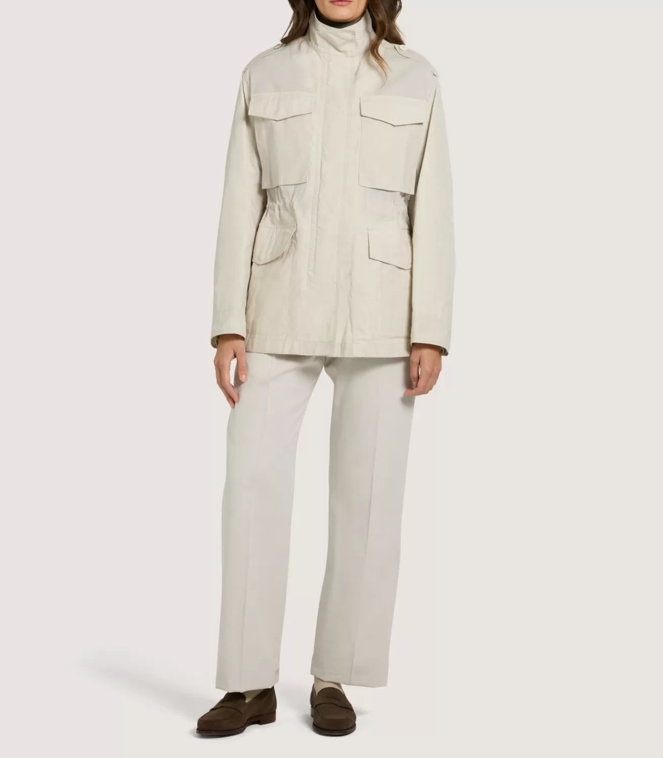 Women'S Field Jacket In Oatmeal*Purdey Discount