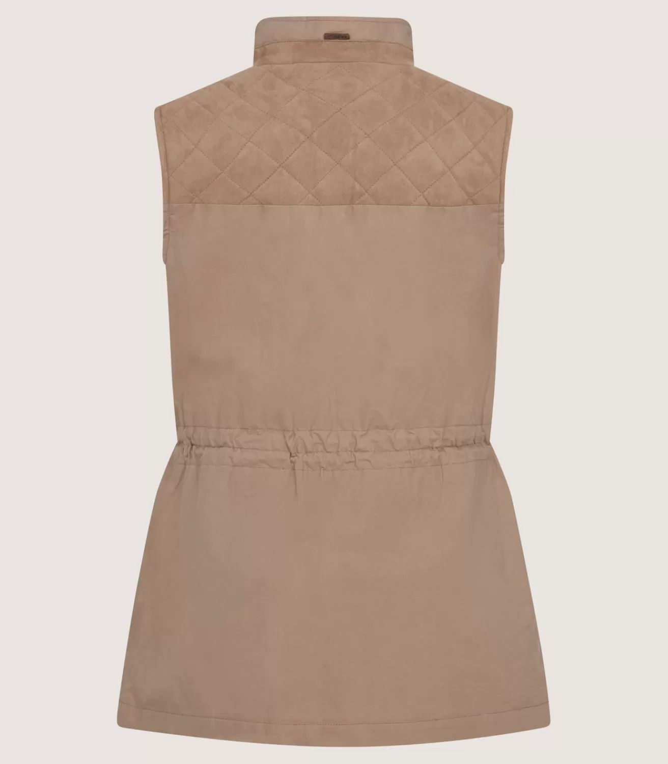 Women'S High Collar Dry Wax Summer Sporting Vest In Taupe*Purdey Store