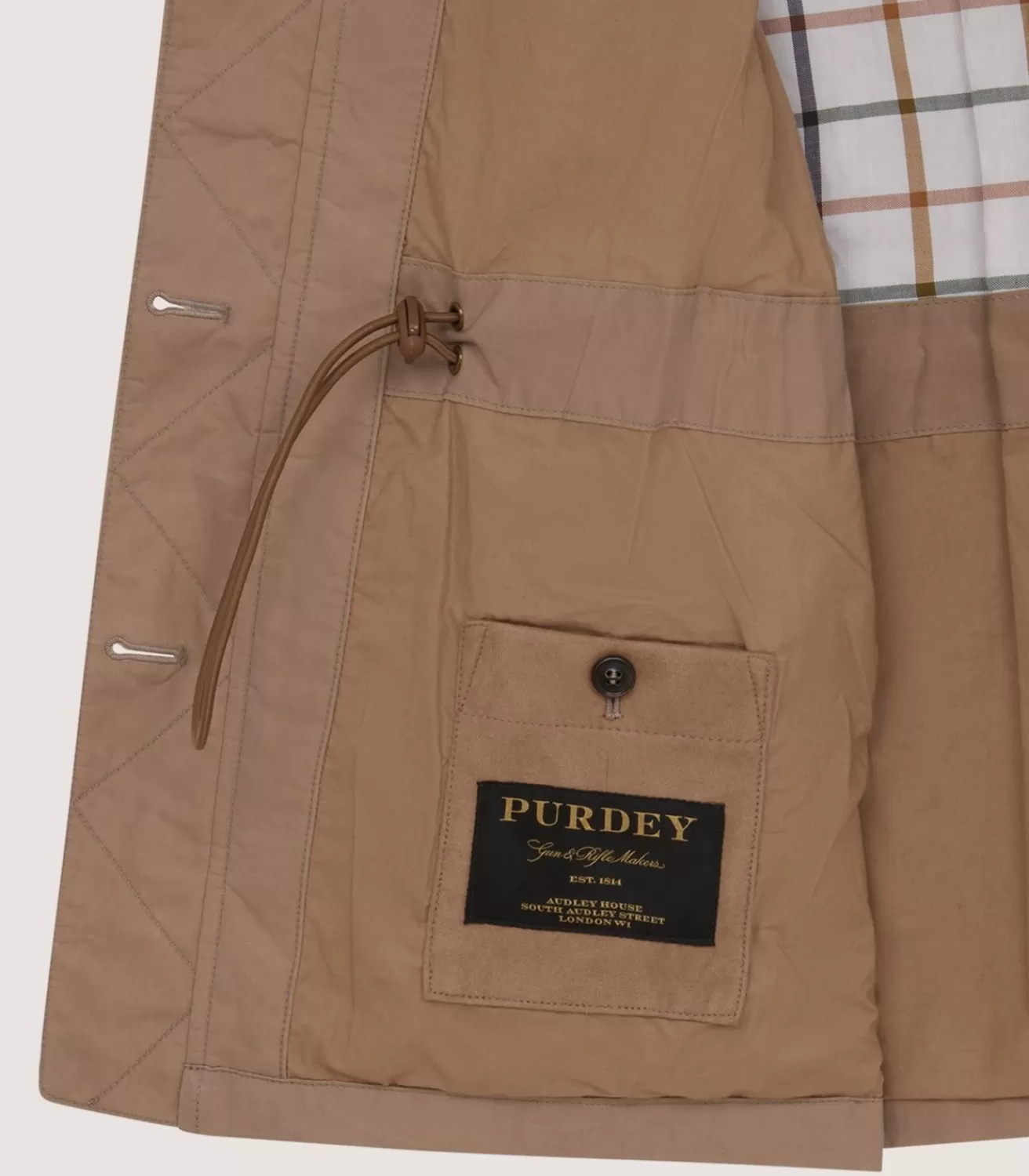Women'S High Collar Dry Wax Summer Sporting Vest In Taupe*Purdey Store