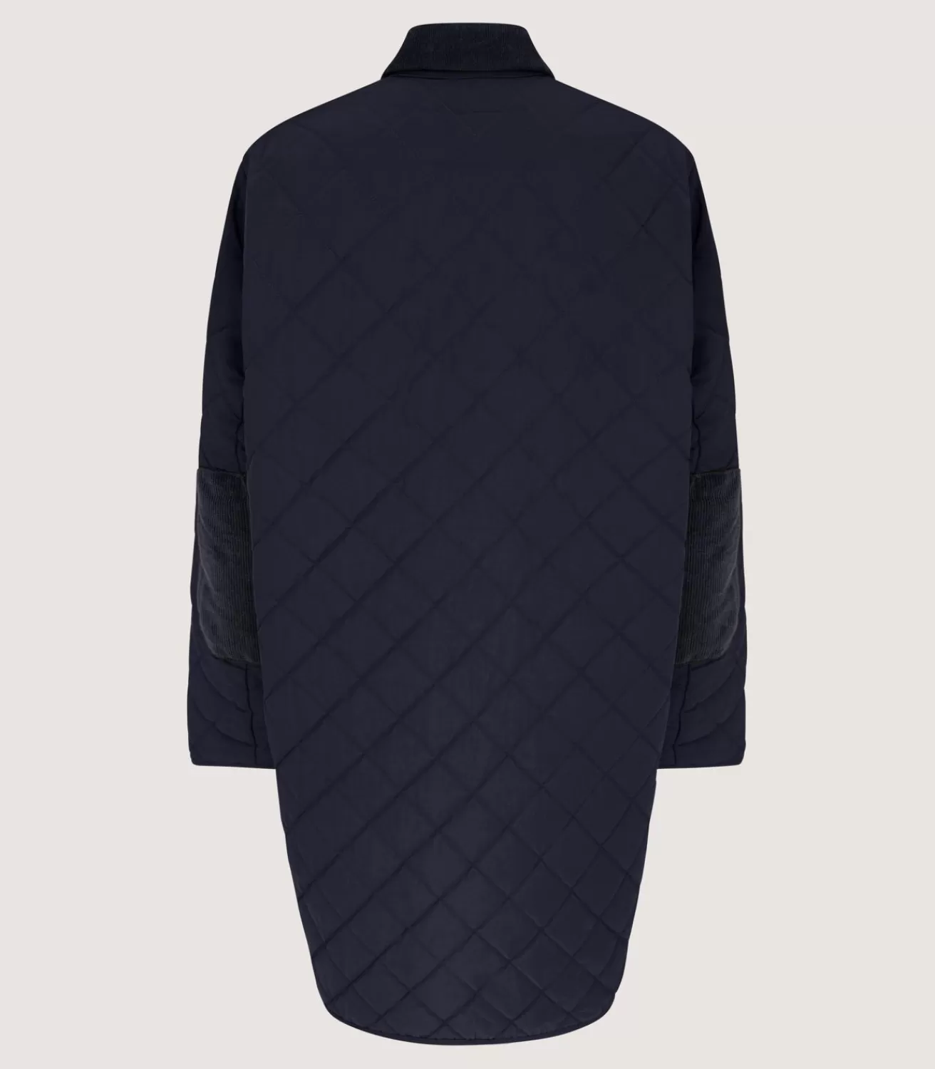 Women'S Long Quilted Jacket In Navy*Purdey Best